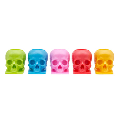 Saferly Skull Silicone Ink Caps —Size #16 (Large) — Bag of 200  — Pick Color