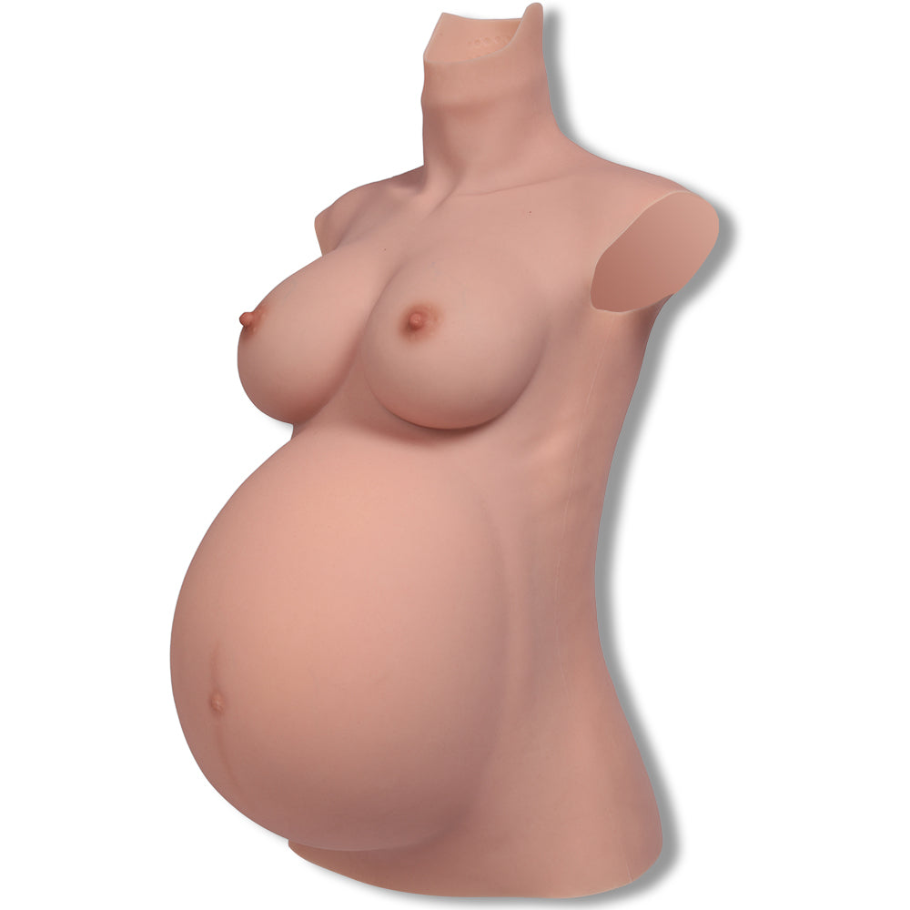 Realistic Silicone Pregnancy Belly & Breast Form — 4–9 Months