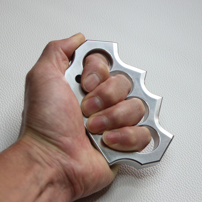 Real Stainless Steel Spiked Knuckles