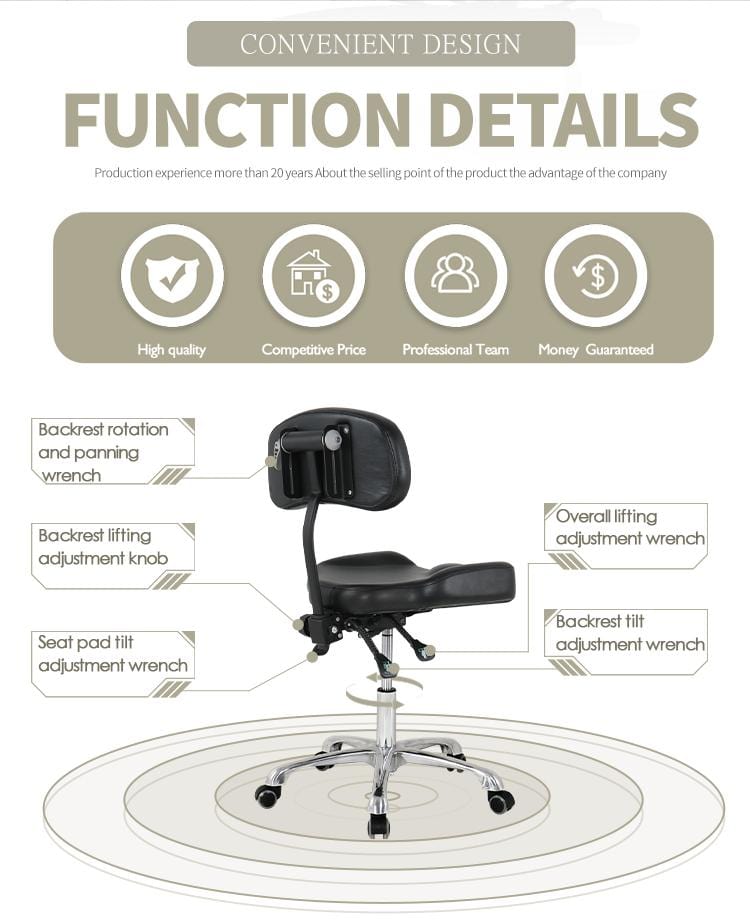 【USA】Adjustable Hydraulic Tattoo Artist Chair With Backrest TA-AC-05