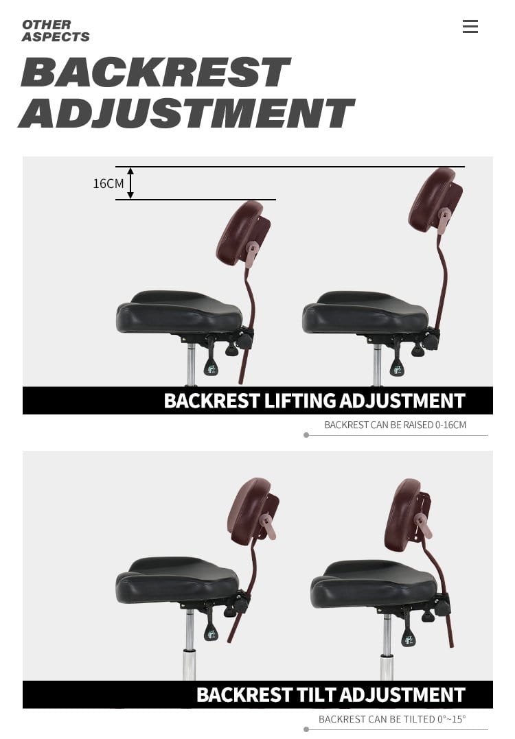 【USA】Adjustable Hydraulic Tattoo Artist Chair With Backrest TA-AC-05