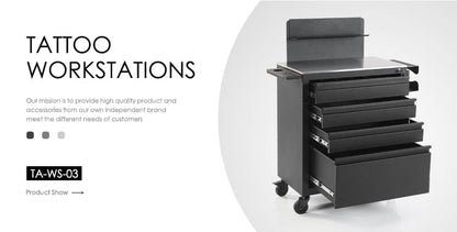 【USA】Tattoo Workstation Tool Cabinet With Drawers TA-WS-03