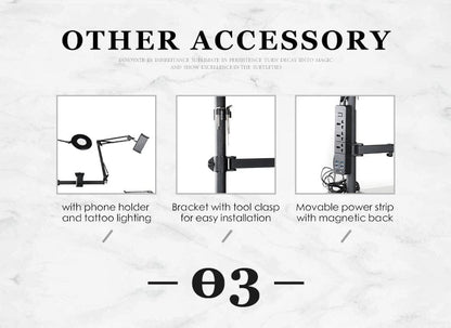 【USA】Tattoo Workstation Tool Cabinet With Drawers TA-WS-03