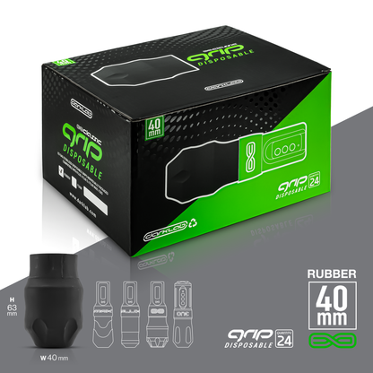 Free Gift - 12x Boxes Wide 40mm Disposable Rubber Grip - Box of 24