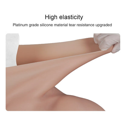 Enhanced Silicone Muscle Suit with Sculpted Chest & Abs
