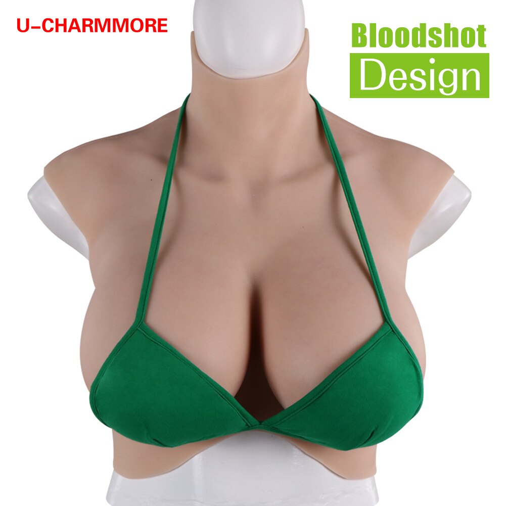 Veined Oil-Free Silicone Breastplate — B–H Cup