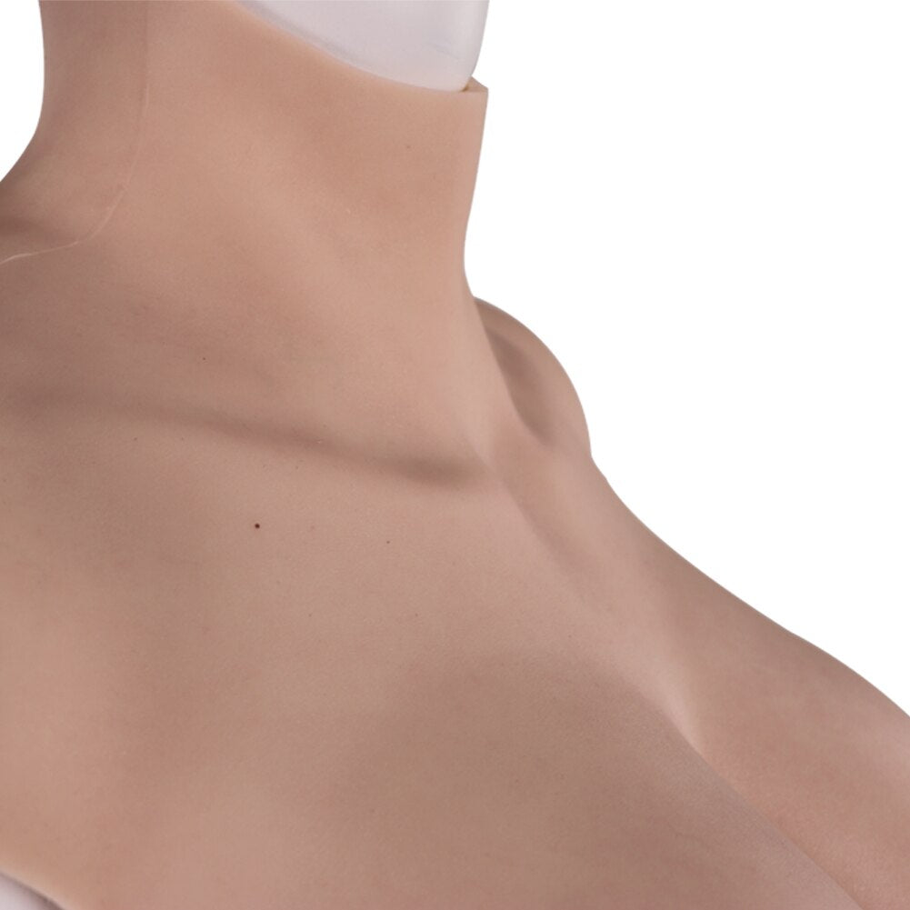 Veined Oil-Free Silicone Breastplate — B–H Cup