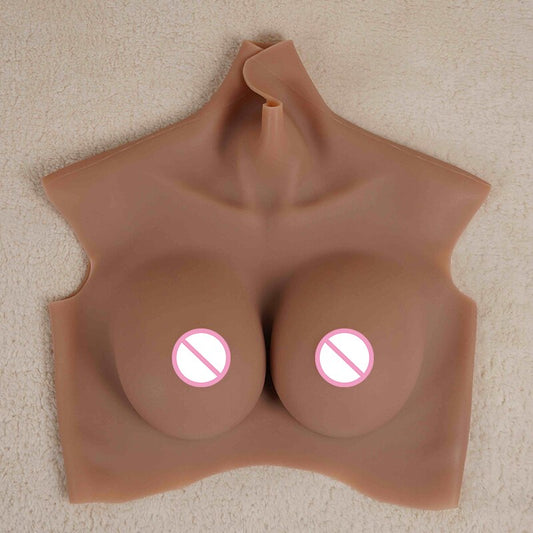 Oil-Free Silicone Breastplate with Air-Cushion Support — B–H Cup