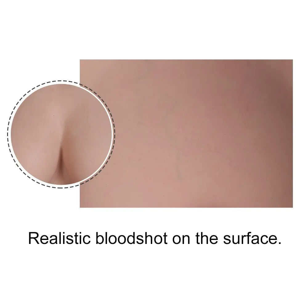Veined Silicone Breastplate — C–F Cup, Two Lengths
