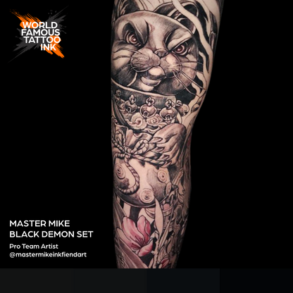 Master Mike Black Demon Set — World Famous Ink — 4oz