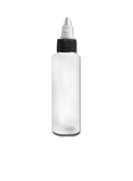 Clear Empty Tattoo Ink Bottle - With Tops