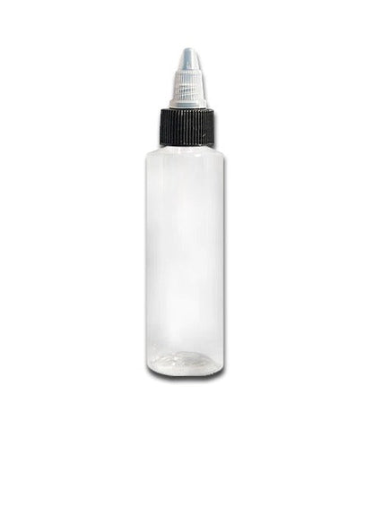 Clear Empty Tattoo Ink Bottle - With Tops