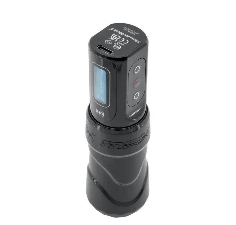 FK Irons Max Wireless Tattoo Machine w/ 1 Powerbolt ll - 4.0MM Stroke - Stealth-
