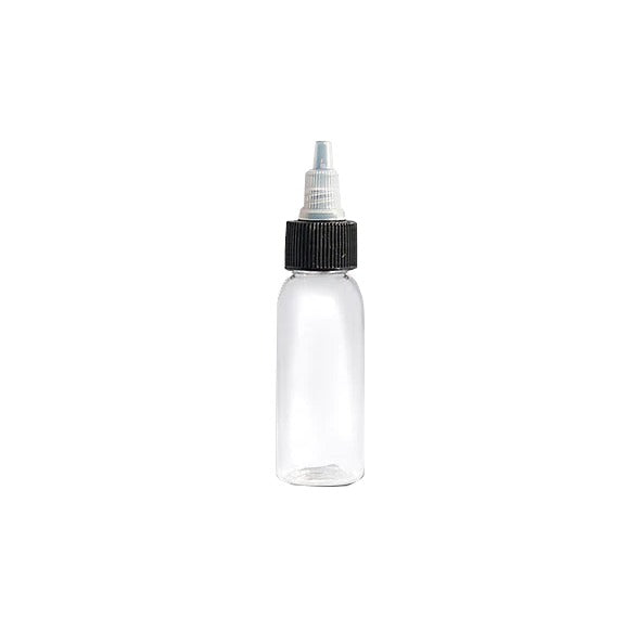 Clear Empty Tattoo Ink Bottle - With Tops