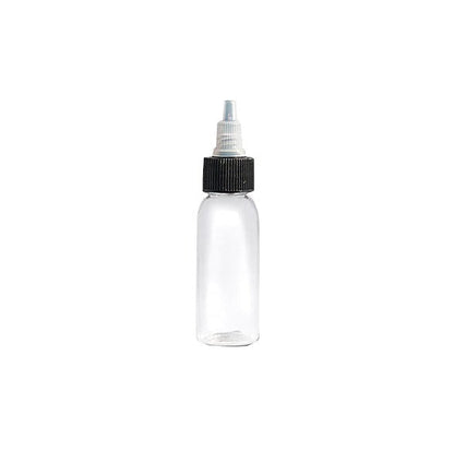 Clear Empty Tattoo Ink Bottle - With Tops