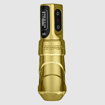 FK Irons Flux Max Tattoo Machine With 2 Powerbolt 2.0 — 4.0mm Hope Versus Cancer Gold