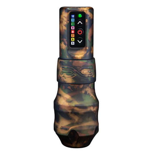 FK Irons - EXO Tattoo Machine with 2 Powerbolts - 4.0mm Shadow Camo