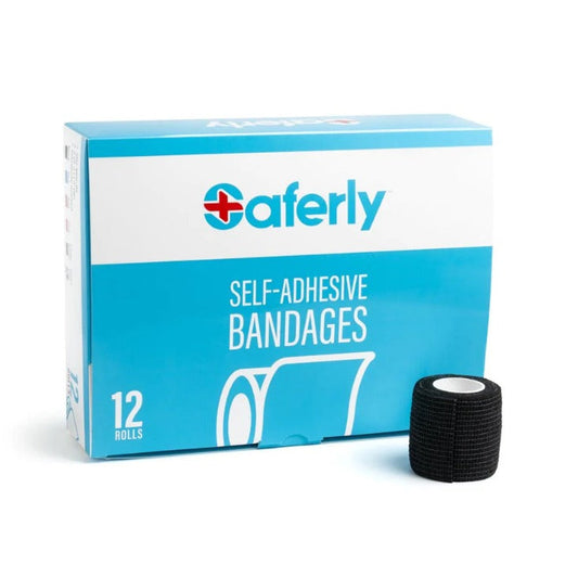 Saferly - Cohesive Bandage Wrap Box of 12