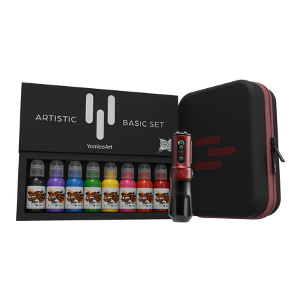 FK Irons x World Famous Yomico Special Edition ONE Machine & Artistic Basic Ink Kit