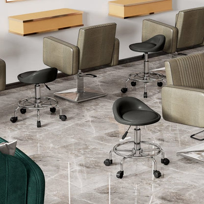 【EU】Tattoo Rollhocker höhenverstellbar mit Rückenlehne