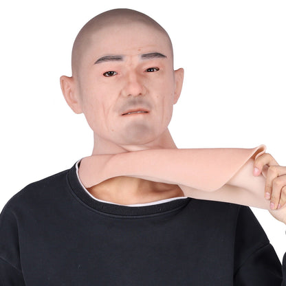 Realistic Young Male Full-Head Silicone Character Mask