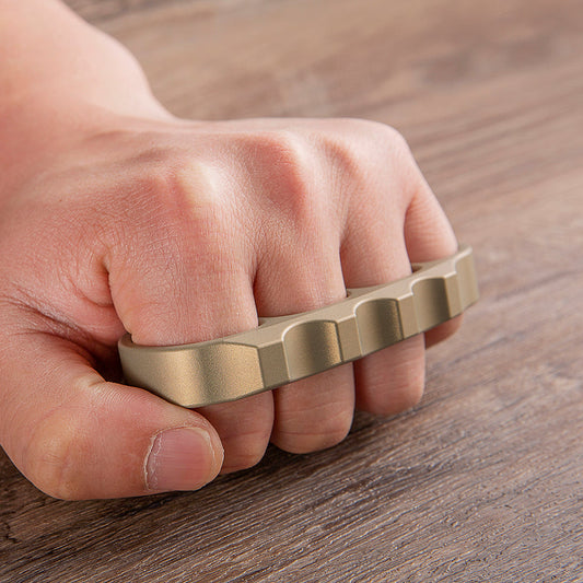 Pea Pods Four Finger Brass Knuckle Rings