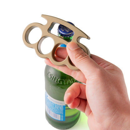 Golden Full Aluminium Full Size Brass Knuckles Bottle Opener