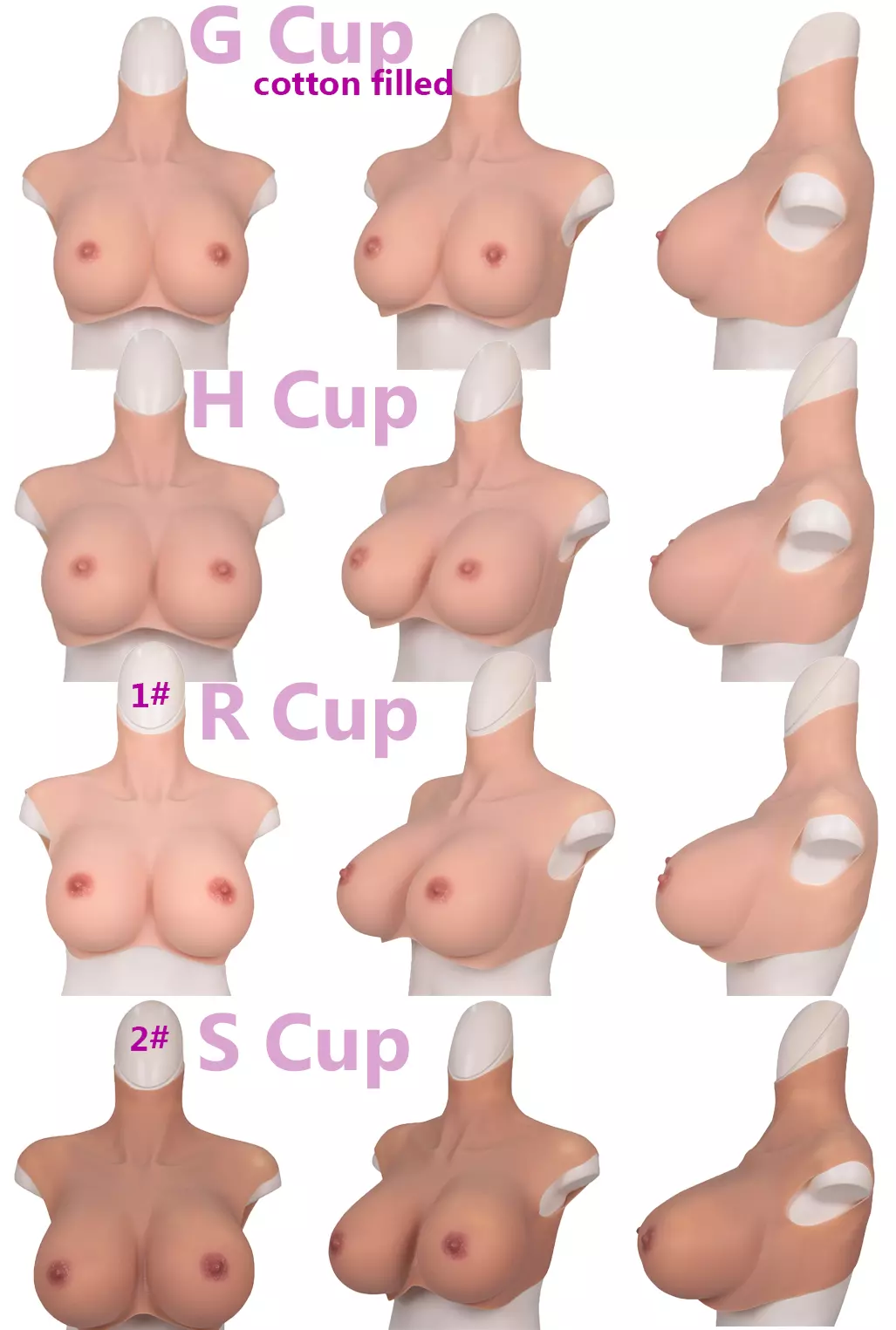 Extra-Large Silicone Breastplate — G, H, R & S Cup