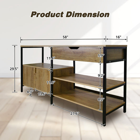 Tattoo Studio Storage Cabinet – Tool Organizer for Tattoo Supplies, Heavy Duty Tattoo Station Side Cabinet, Metal Frame Workstation