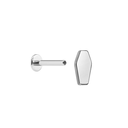 Tilum 18g-12g Internally Threaded Titanium Coffin Top - Price Per 1