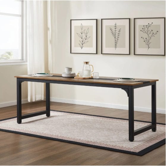 Large 79.5" Tattoo Studio Workstation Desk – Modern Wooden Desk with Metal Frame & Extra Legroom for Artists, Design, and Daily Workflow