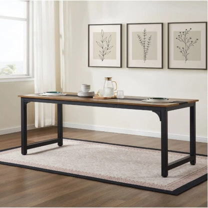 Large 79.5" Tattoo Studio Workstation Desk – Modern Wooden Desk with Metal Frame & Extra Legroom for Artists, Design, and Daily Workflow