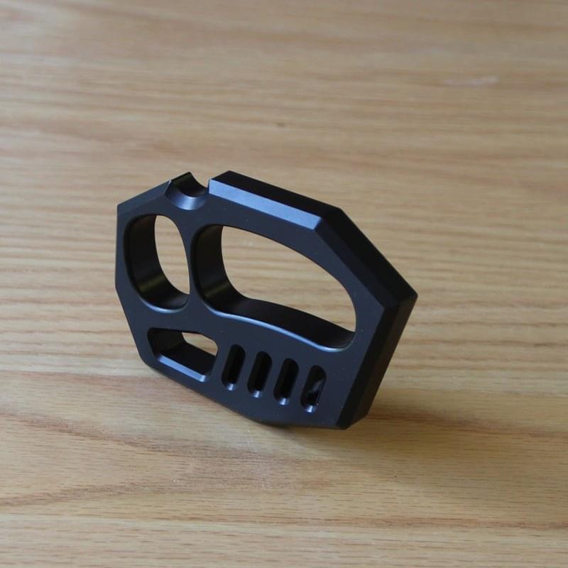 Black Aluminum Alloy Fist Knuckles – Lightweight EDC Tool