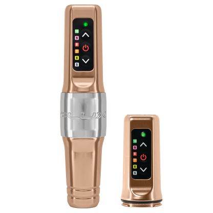 Microbeau Flux Mini Permanent Makeup Machine with 2 Batteries — Pick Color and Stroke Length