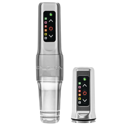 Microbeau Flux Mini Permanent Makeup Machine with 2 Batteries — Pick Color and Stroke Length