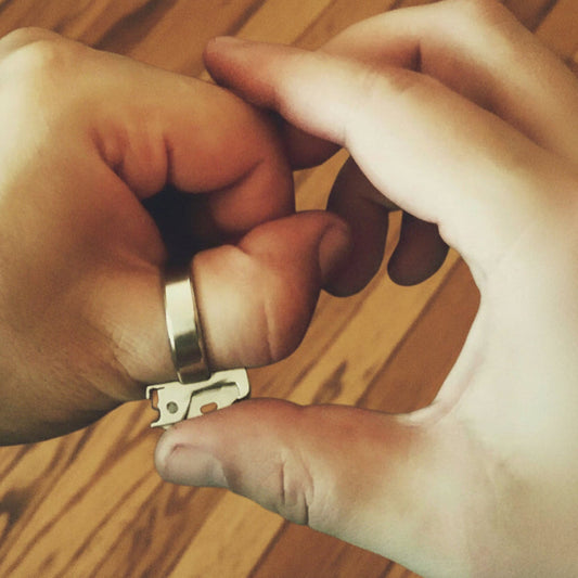 Women EDC Ring Bottle Opener | Stainless Steel Safety Tool
