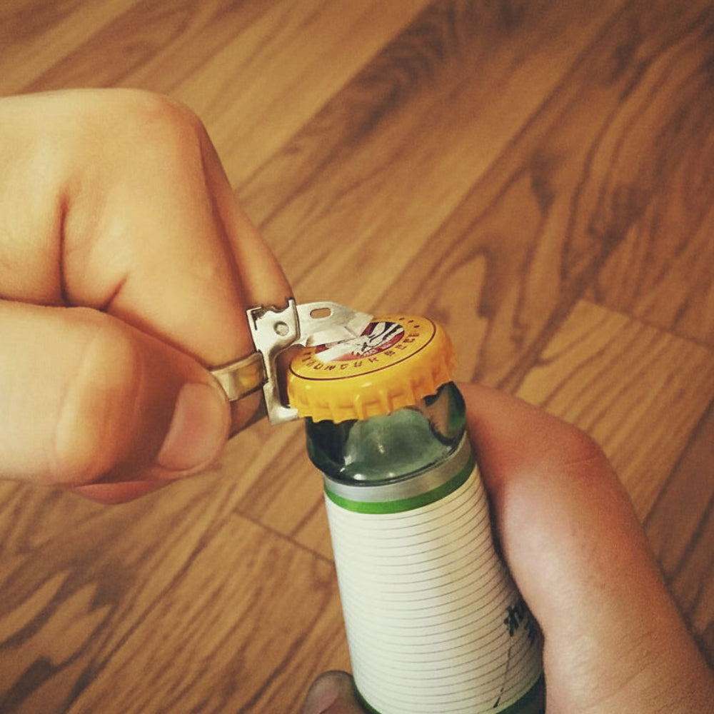Women EDC Ring Bottle Opener | Stainless Steel Safety Tool