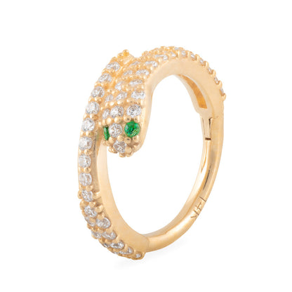 Tilum 16g 14kt Gold Cleopatra’s Serpent Jeweled Clicker — Pick Gold Color — Price Per 1