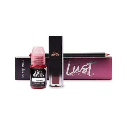 Tina Davies Lip Trio  — Perma Blend — Soft Red
