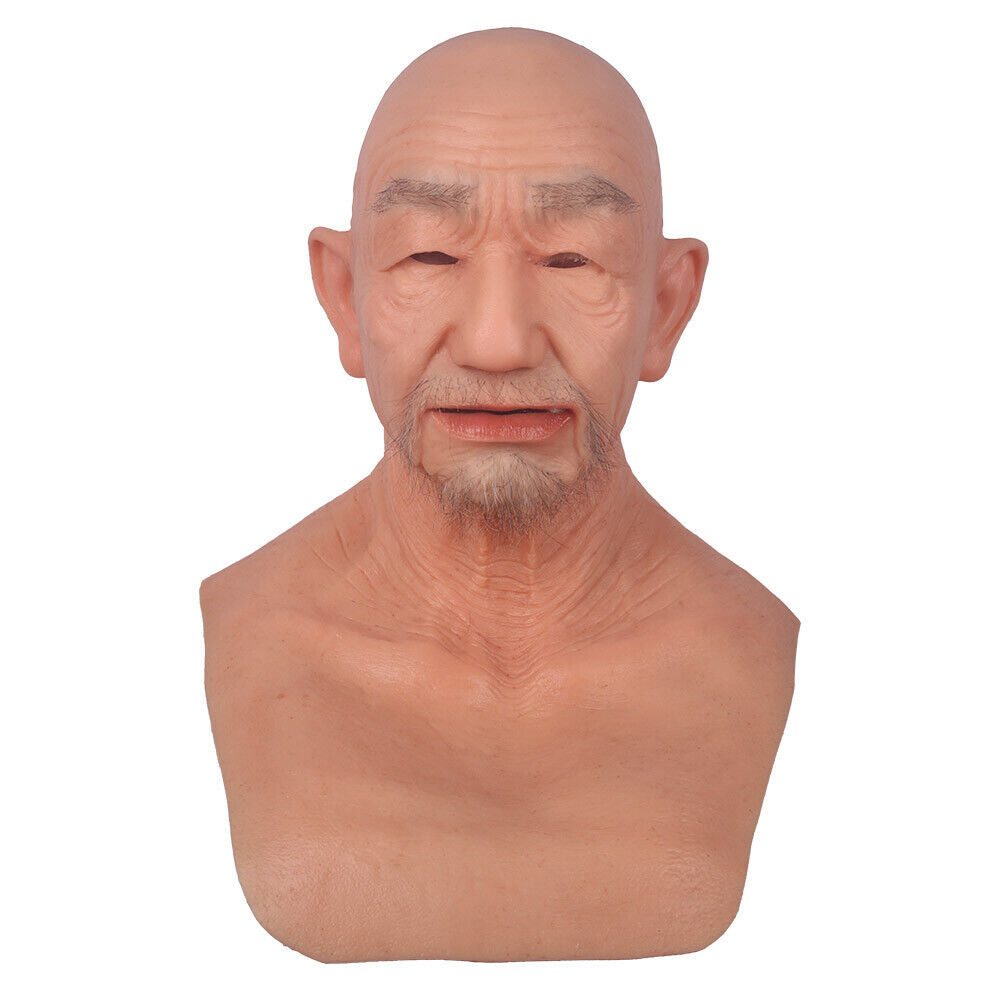 Realistic Full-Head Silicone Character Mask
