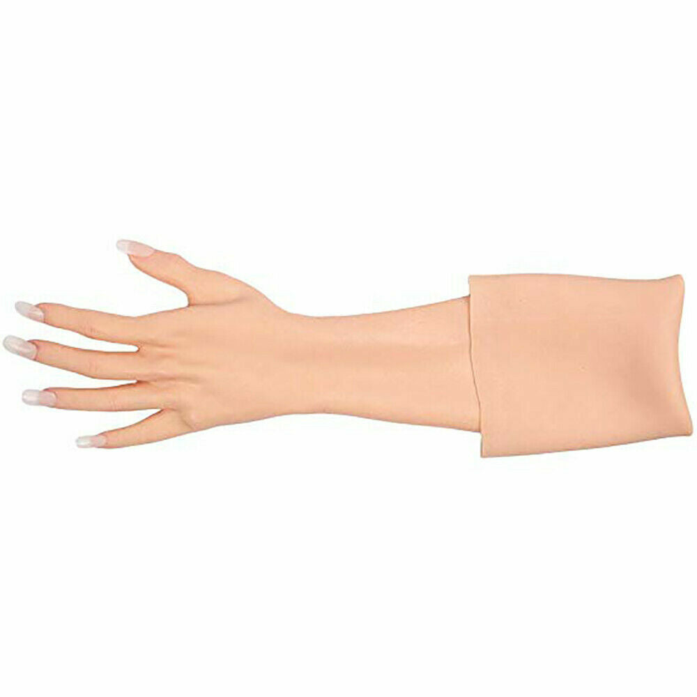 60cm Realistic Silicone Arm Gloves with Female Hands