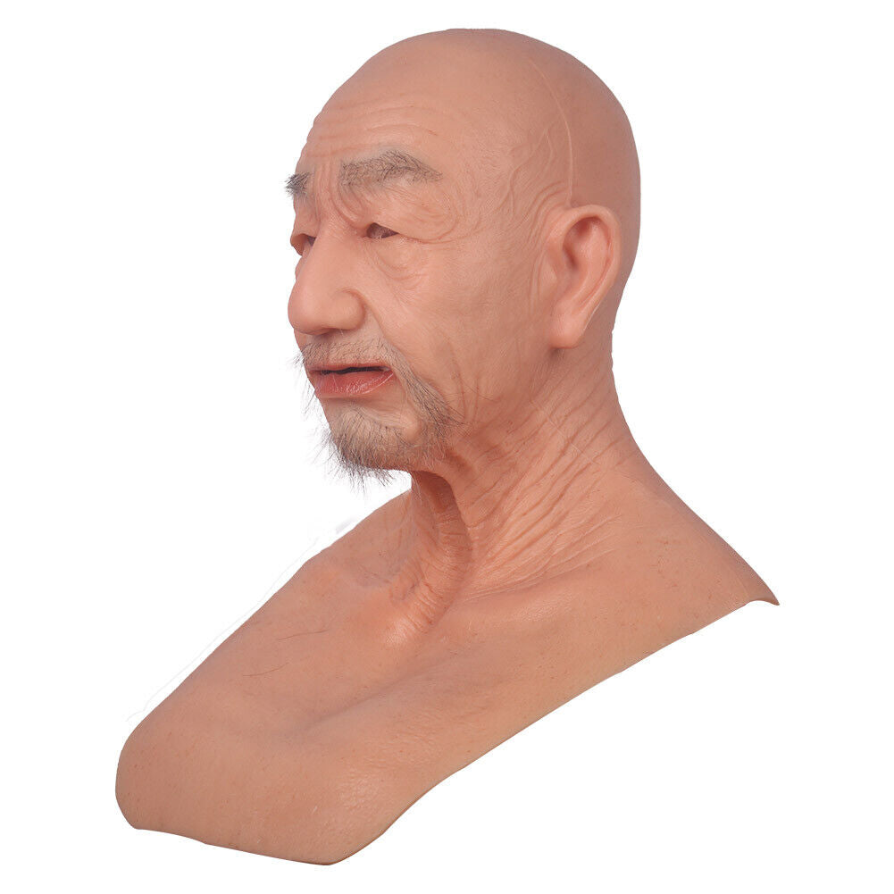 Realistic Full-Head Silicone Character Mask