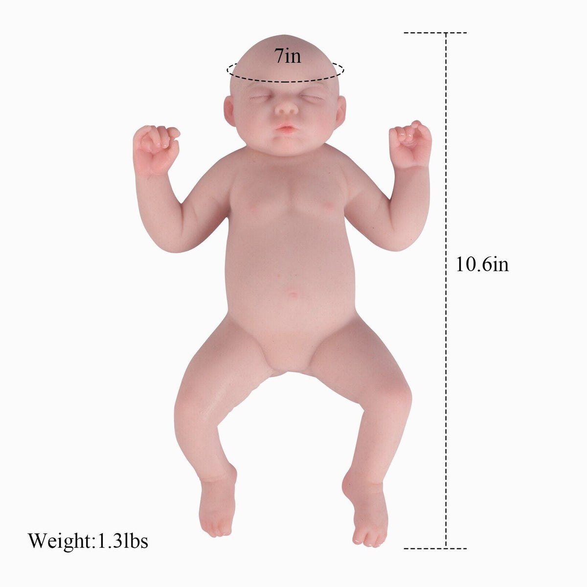 10.6-Inch Nasha Sleeping Silicone Reborn Baby Doll