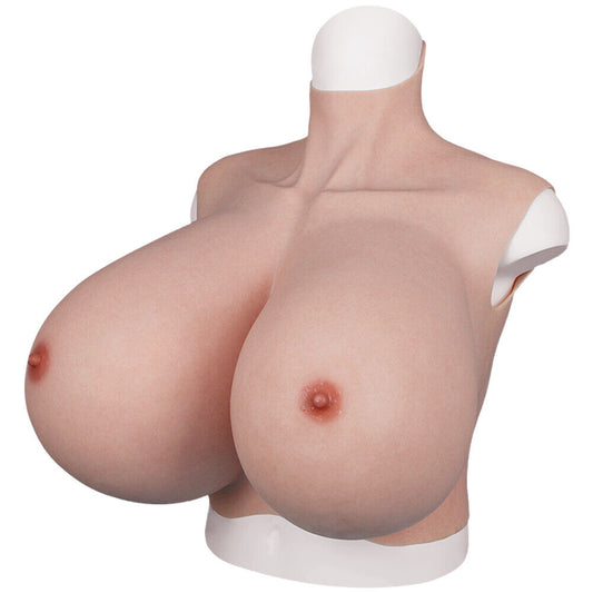 Extra-Large Silicone Breastplate — S & Z Cup, Lightweight Fill