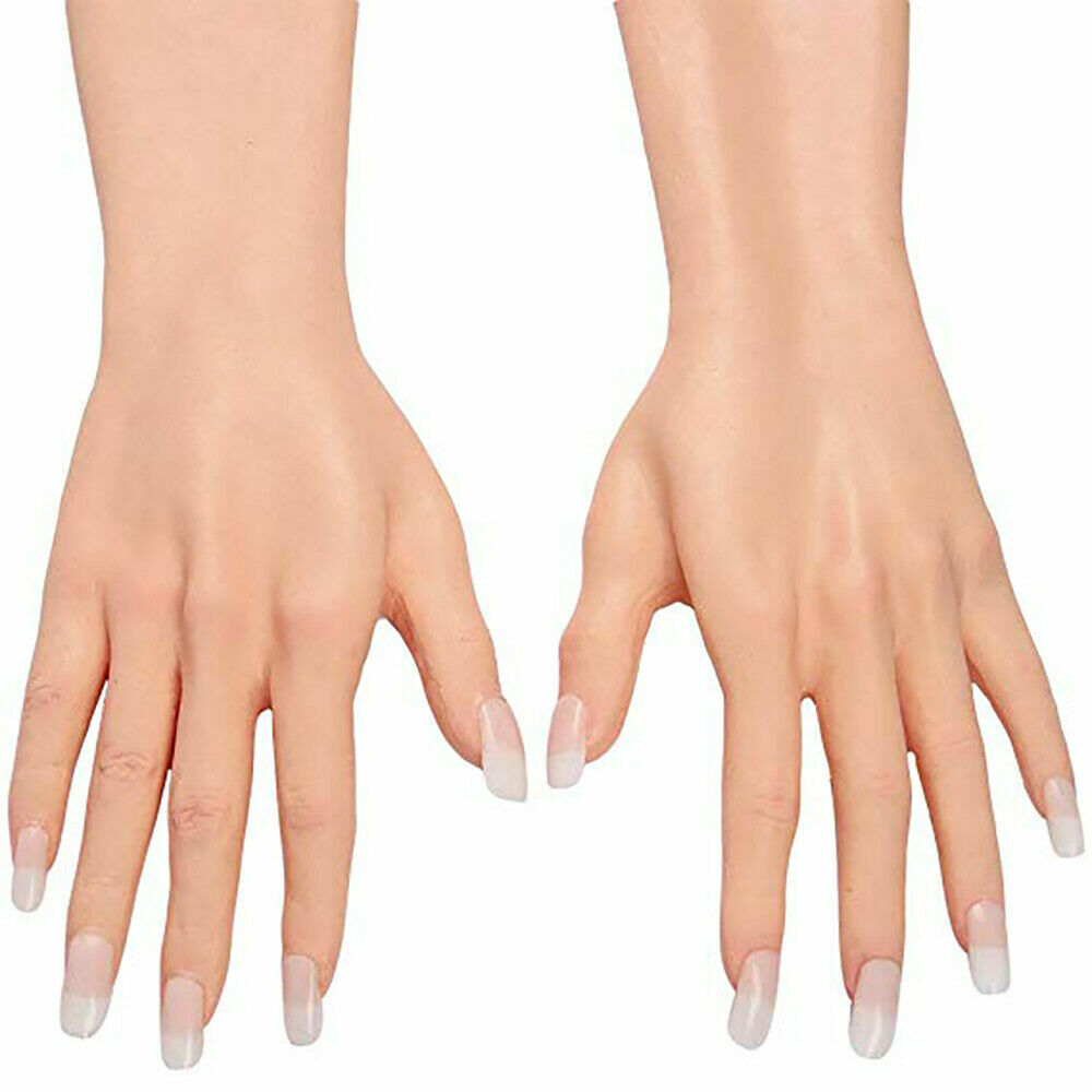 60cm Realistic Silicone Arm Gloves with Female Hands