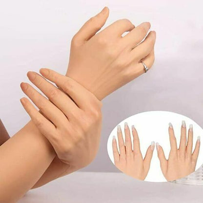 60cm Realistic Silicone Arm Gloves with Female Hands