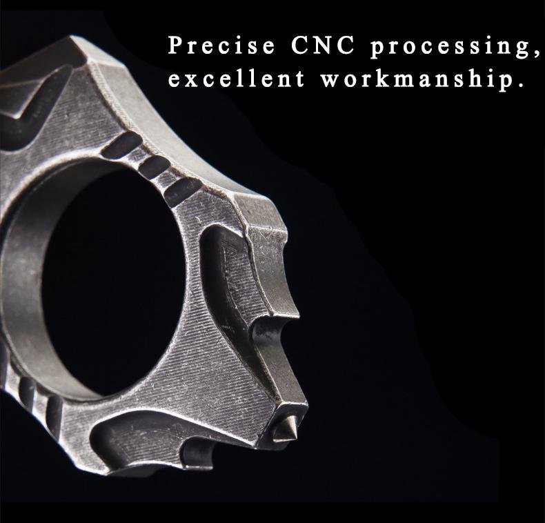 Stainless Steel Self Defense Ring