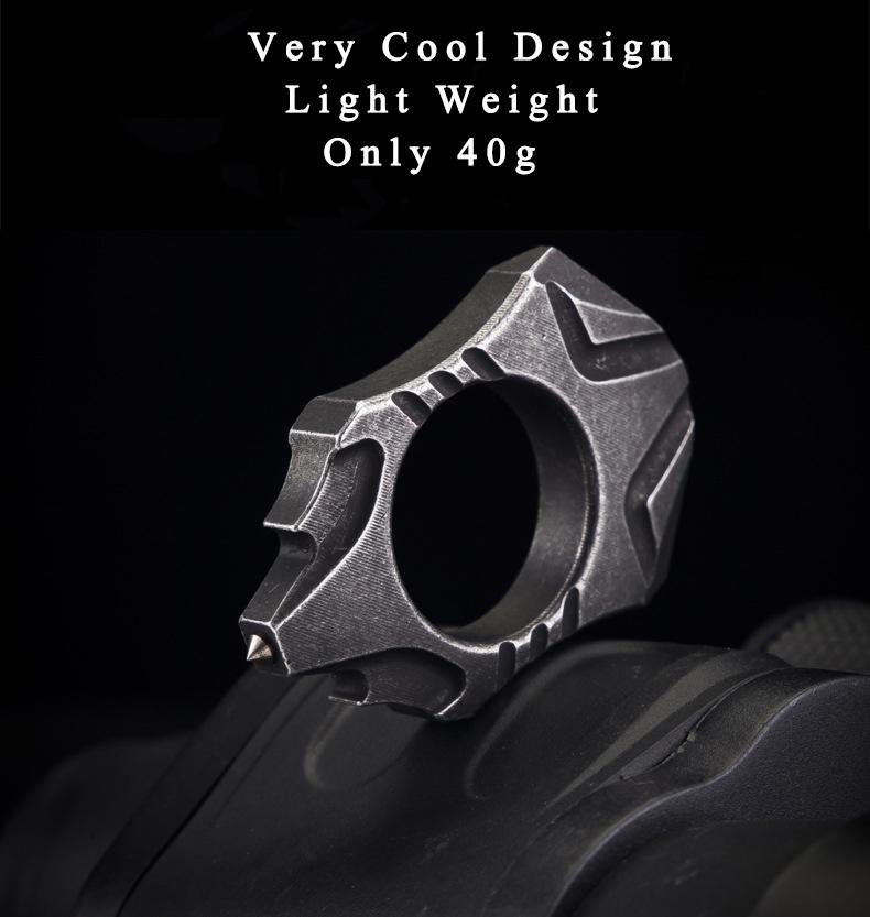Stainless Steel Self Defense Ring