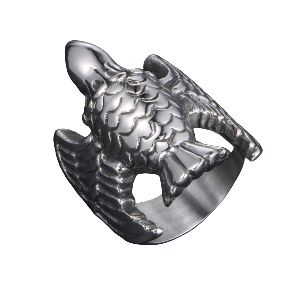 Eagle Head Self Defense Ring – 316L Stainless Steel Safety Jewelry