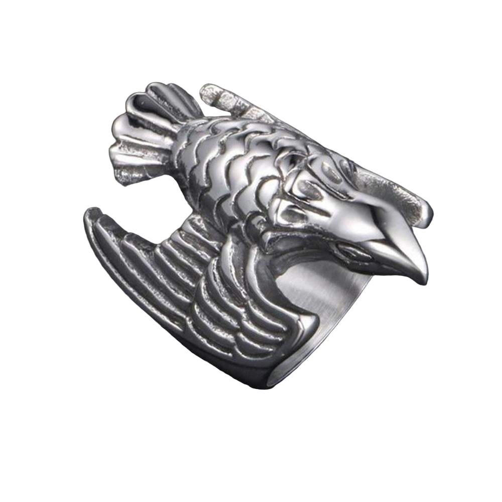 Eagle Head Self Defense Ring – 316L Stainless Steel Safety Jewelry
